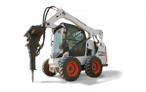 Мини-погрузчик Bobcat 435 с гидромолотом
